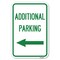 Signmission Additional Parking Sign Left Arrow Heavy-Gauge Aluminum Sign, 12" x 18", A-1218-24350 A-1218-24350 - alternate 1